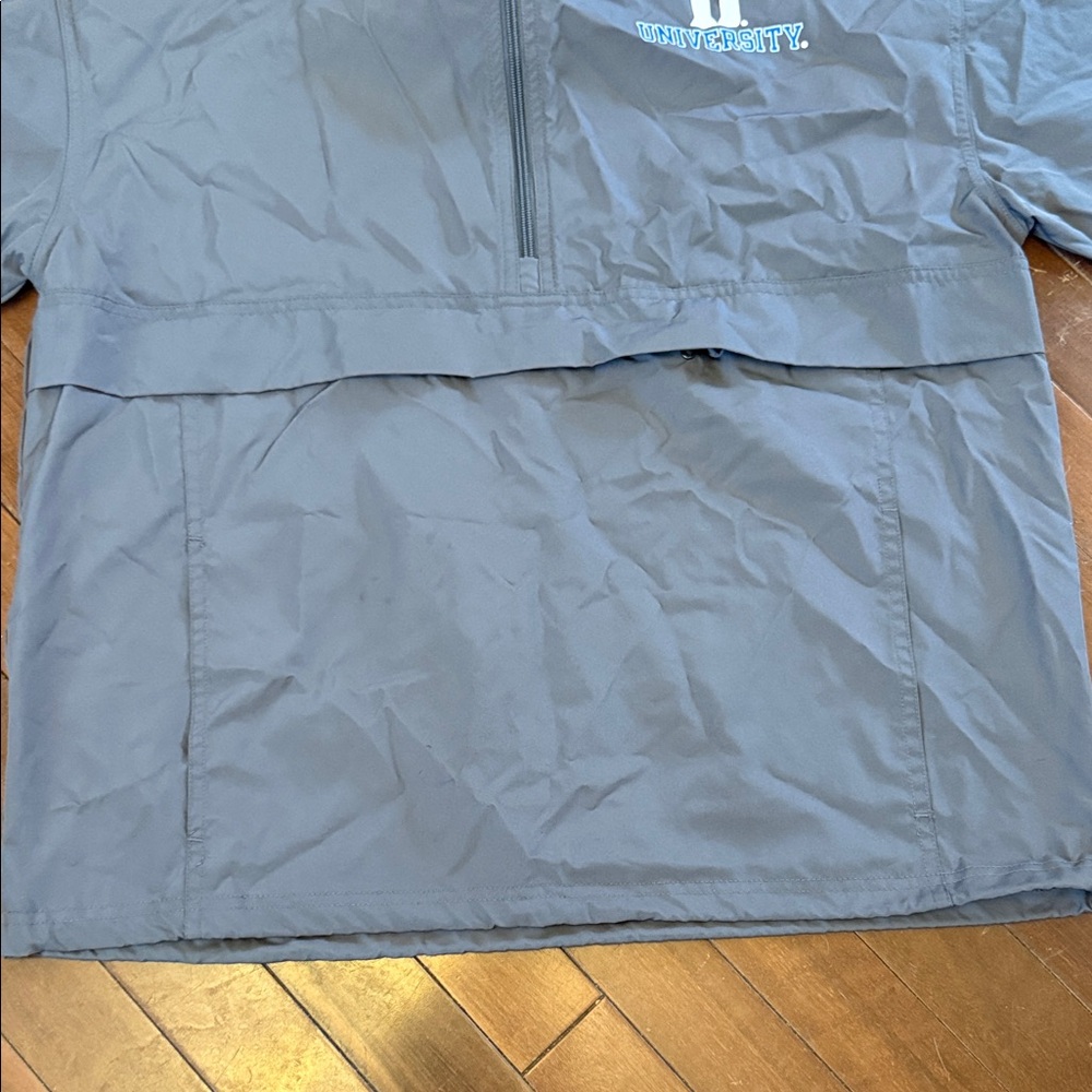 Champion Duke University Gray Hooded Pullover with Front Pocket - Picture 6 of 13